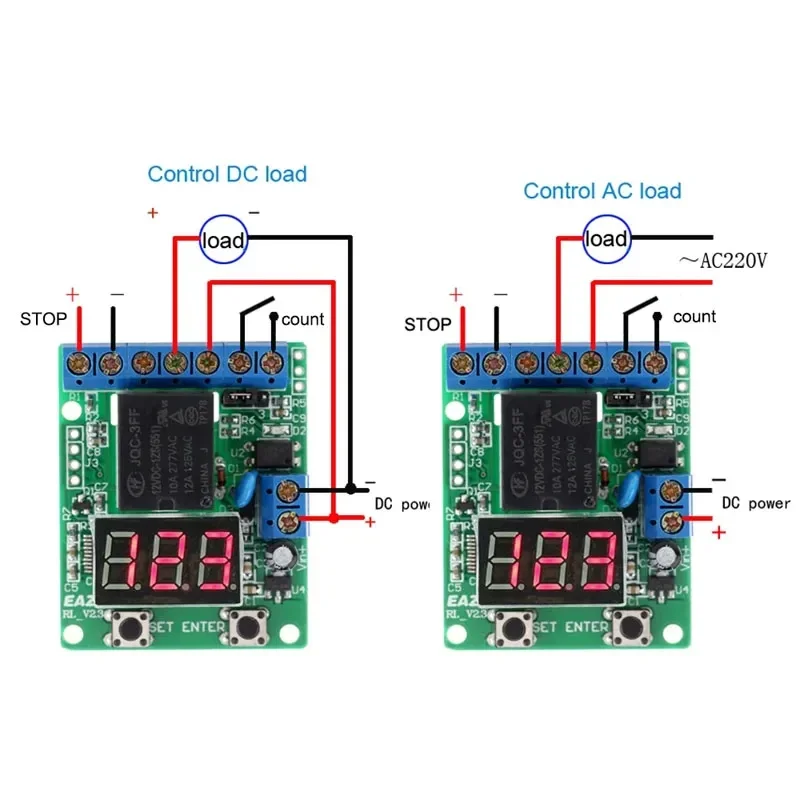 CT 1.1 Counter Controller Module DC12V Counter Kit Module Circuit Board 0~999 Counting Range 1A 6V Direct Current