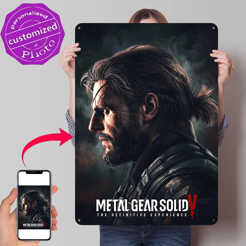 Metal Gear Solid V The Definitive Experience Metal Poster Perfect Gift for Fans Lovers Personalized Wall Art Metal Sign for Tin