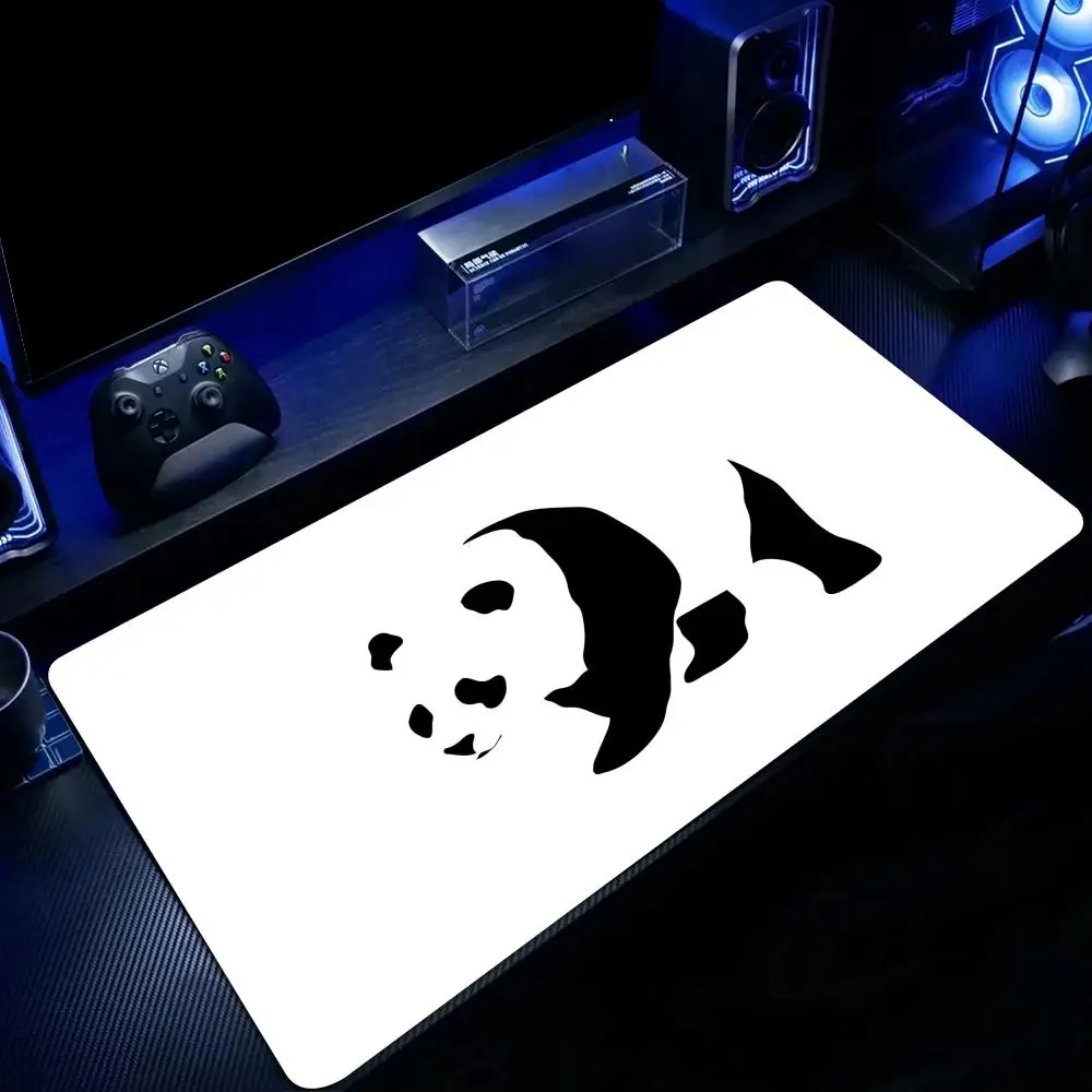 

Artistic Minimalist Style Panda Illustration Design Mouse Pad Desk Mat Non-Slip Stitched Edge office mat Gaming pad mouse pads