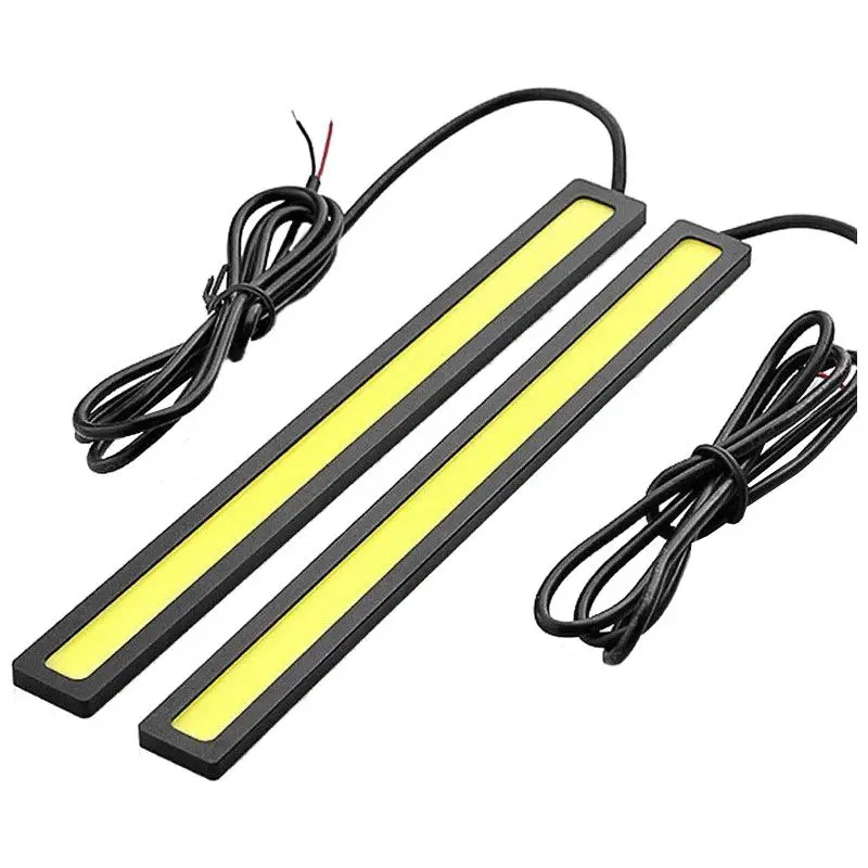 2 x Waterproof Super Bright Car DRL Fog Driving Lamps COB LED Light White