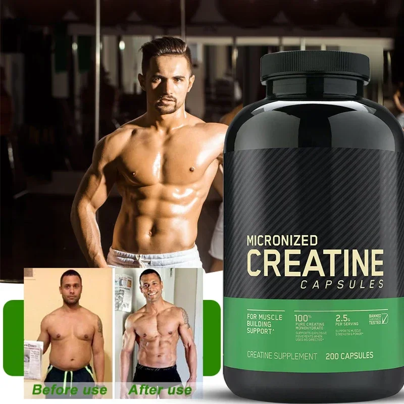 1 bottle one water creatine capsule promotes muscle recovery improves endurance enhances physical fitness is a health food