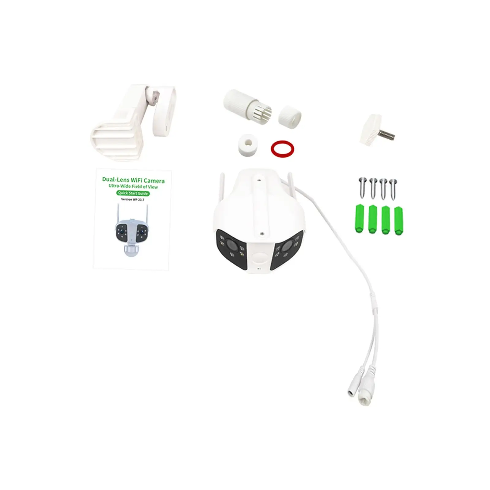 كاميرا مراقبة لاسلكية قابلة للتعديل ، حماية أمنية داخلية ، مراقبة الطفل ، كبار السن ، الحيوانات الأليفة ، شاشة مزدوجة ، IP65 مقاوم للماء