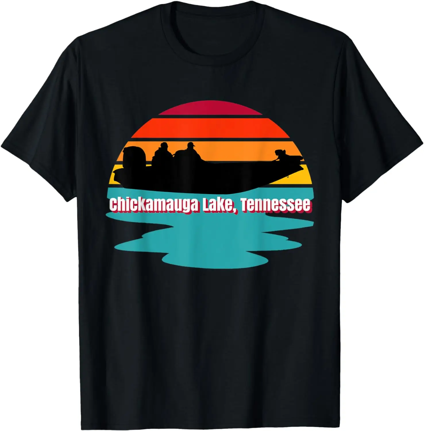 

Chickamauga Lake Tennessee Bass Boat Sport Fishing Angler T-Shirt