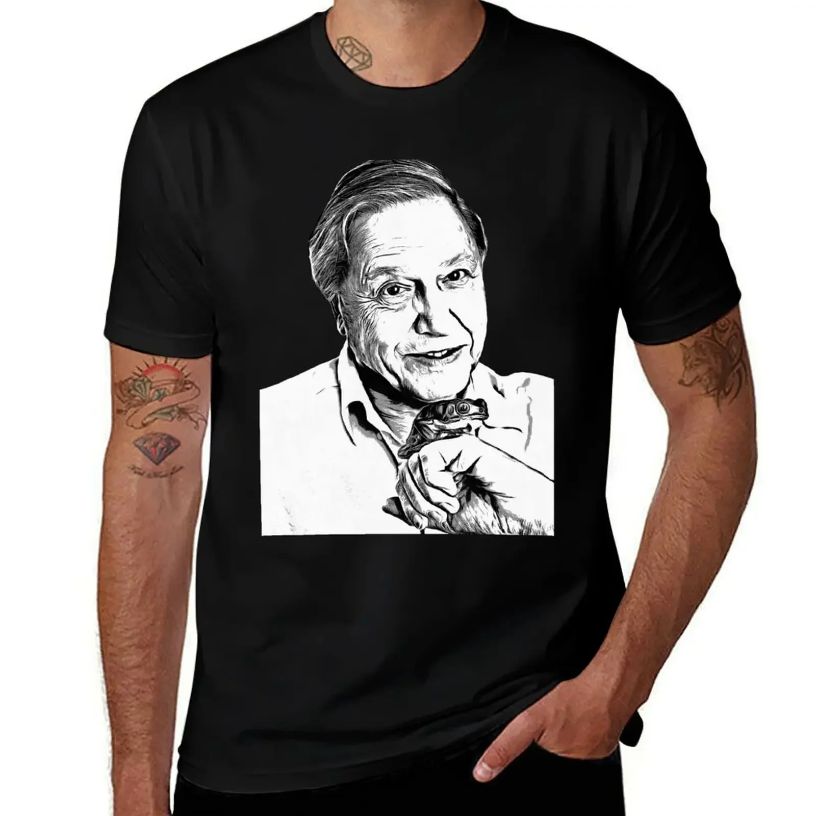 

David Attenborough T-Shirt aesthetic clothes plus size clothes essential t shirt t shirt for men