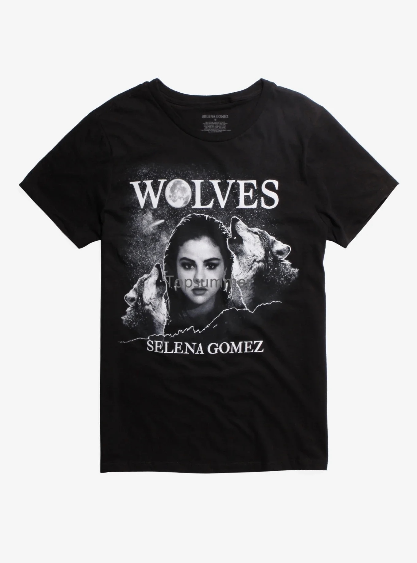 Men T Shirt Fashion Selena Gomez Wolves Casual T Shirts Summer Shirt Funny T-Shirt Novelty Tshirt Women