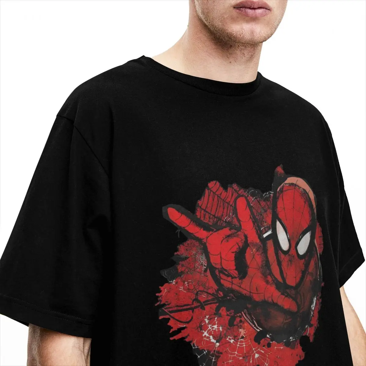 Haikyuu camiseta marvel homem aranha algodão t camisas moda tshirt para homens verão impressão estética manga curta topo t