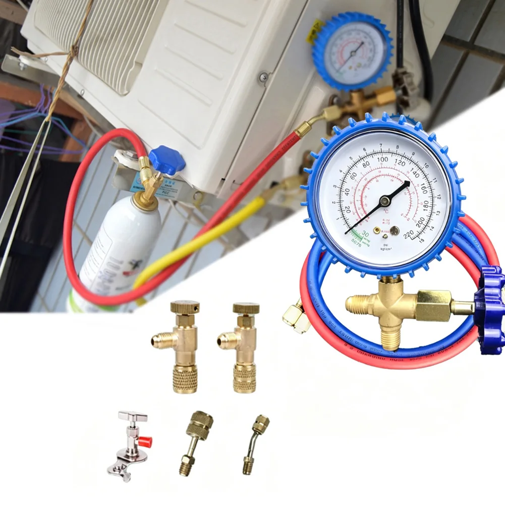Household R22 410 Connector Inverter Air Conditioner Refrigerant Tool Set Universal Opening Refrigerant Meter Tool Set