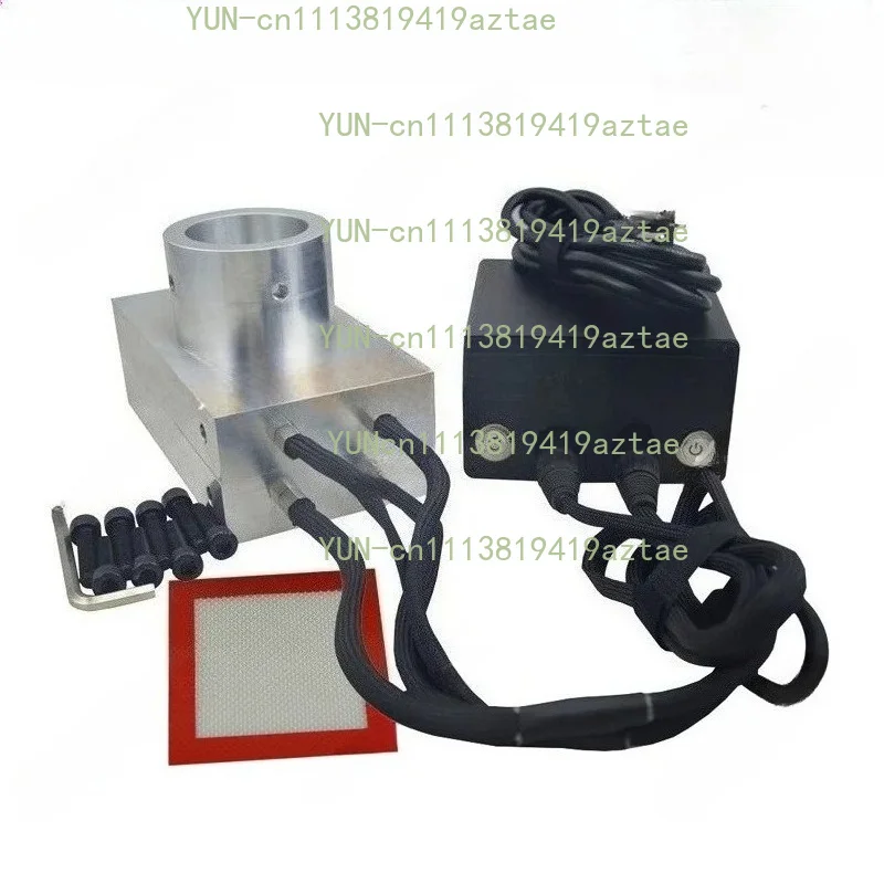 4x7inch Rosin Press Plate Kit with 4pcs Heating Rod and Double Pid Temperature Controller Module DIY Build 10-20 Ton Rosin Press
