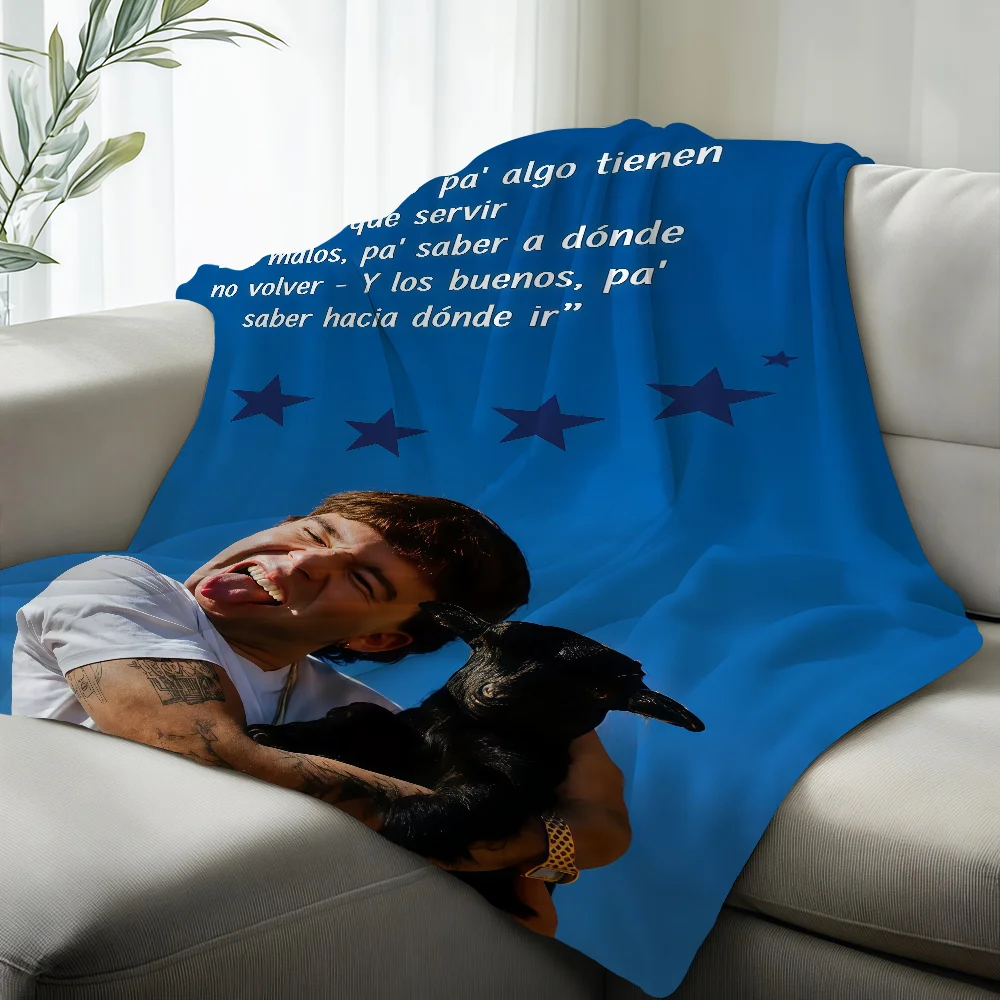 Spain Singer Q-quevedo EL BAIFO Blanket Suitable For Sofas Beds Offices Cars Outdoor Travel An Ideal Gift For Friends Family