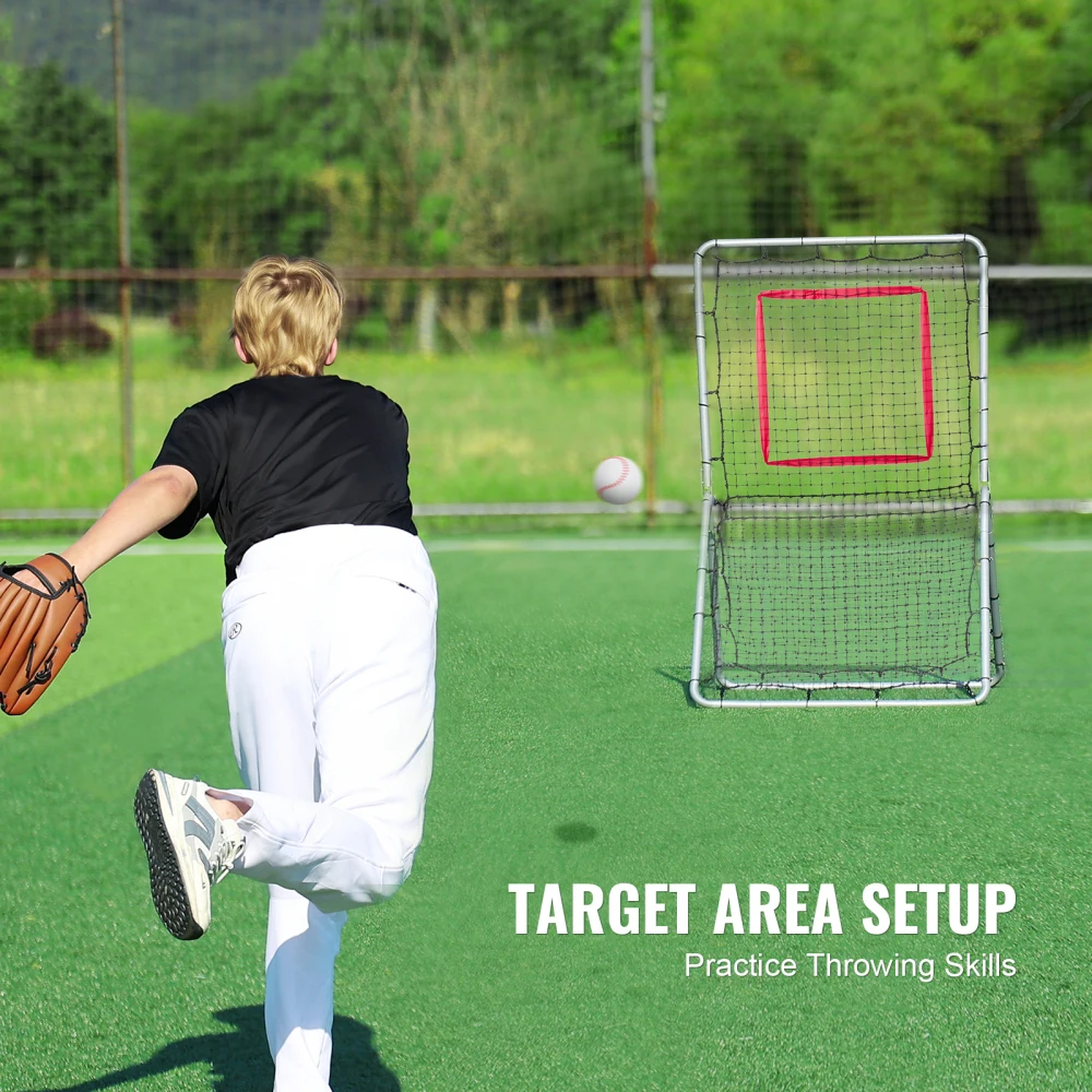 Ye Baseball And Softball Rebounder Net, 3.5 x 6 ft, 5 Adjustable Angles