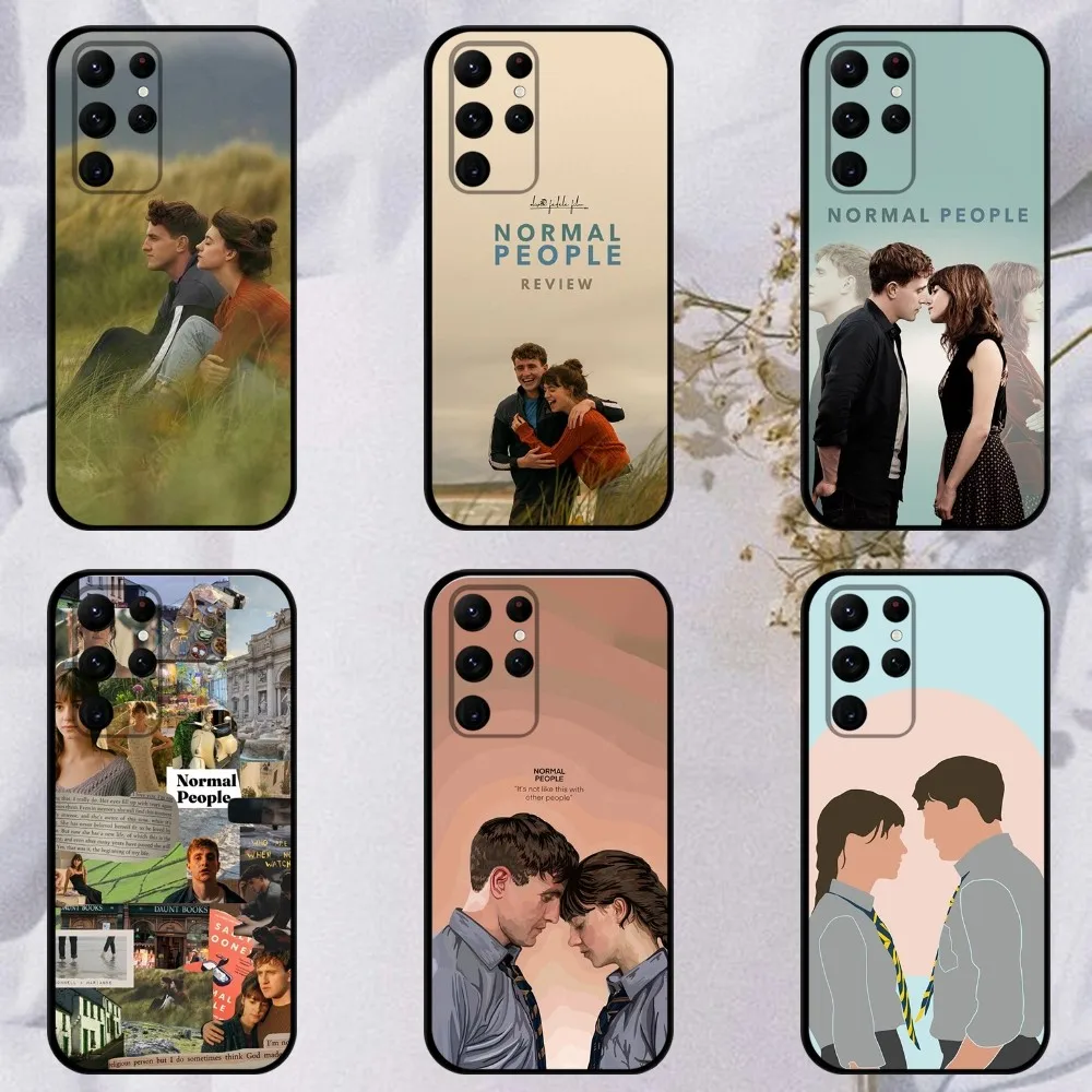 Normal people TV series  Phone Case For Samsung S23,23,22,30,21,10,9,Note20 Ultra,Lite,Ultra,5G,Plus,FE,Black Soft Case