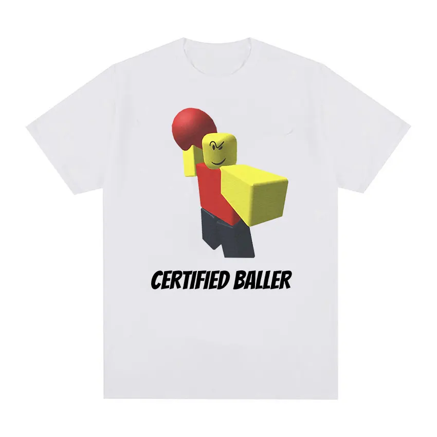 Certified Baller Funny Meme T Shirt Men Woman Retro Harajuku Fashion Short Sleeve T-shirts Summer 100% Cotton Oversized T-shirt