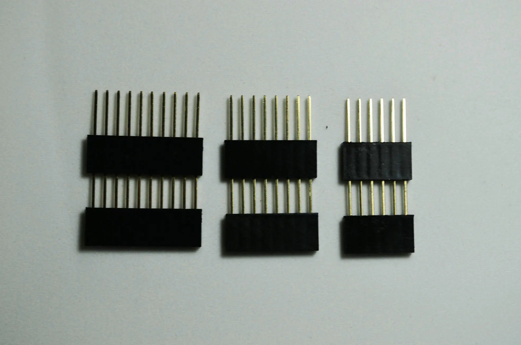 150個入り-シングル列メスソケット-延長ピン付き-11mm-254mm間隔-85mmプラスチック高さ-50個入り-1x6p-50個入り-1x8p-50個入り-1x10p