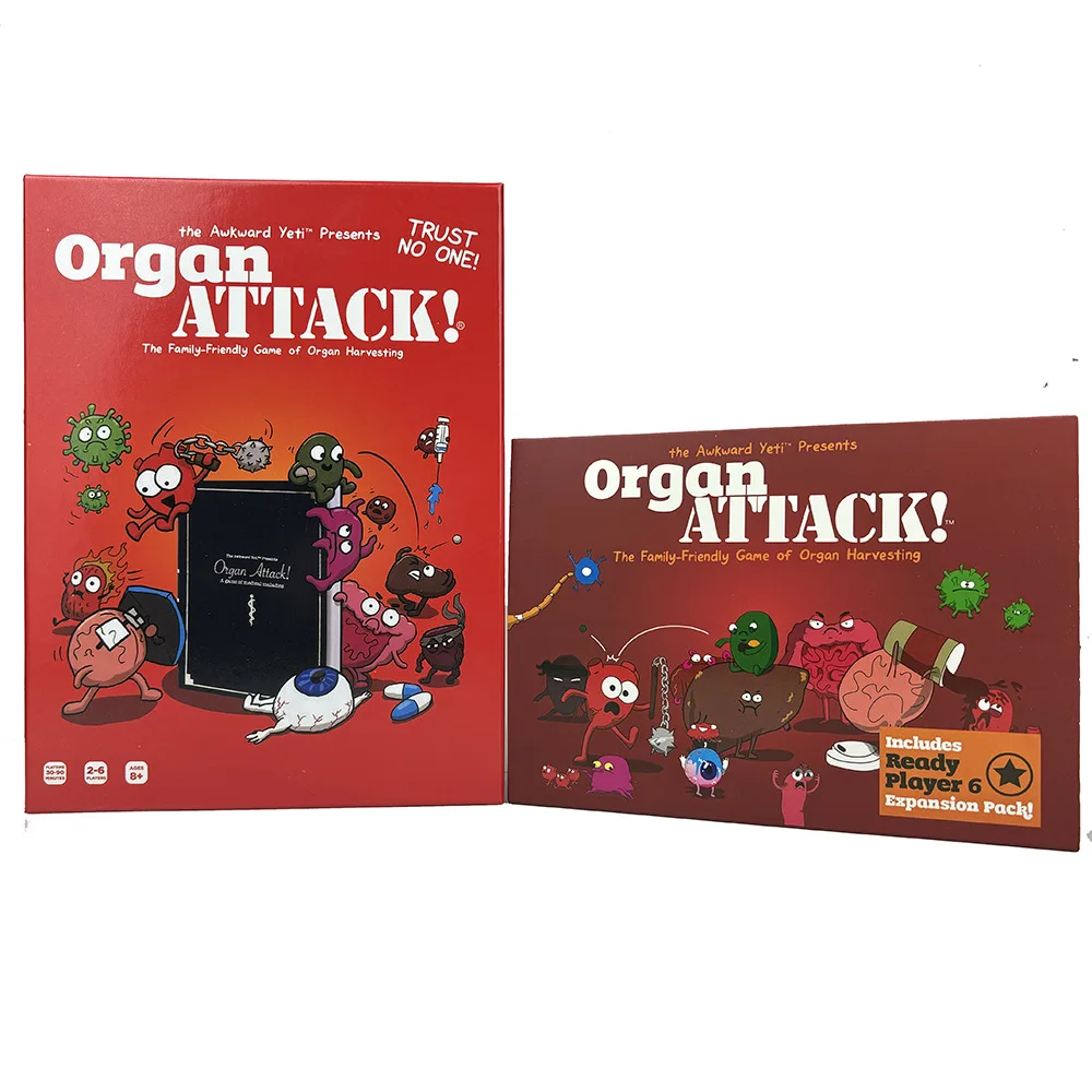 All English Organ Attack Human Organ Attack Board Game, Card Game, Chess and Card Gathering Game