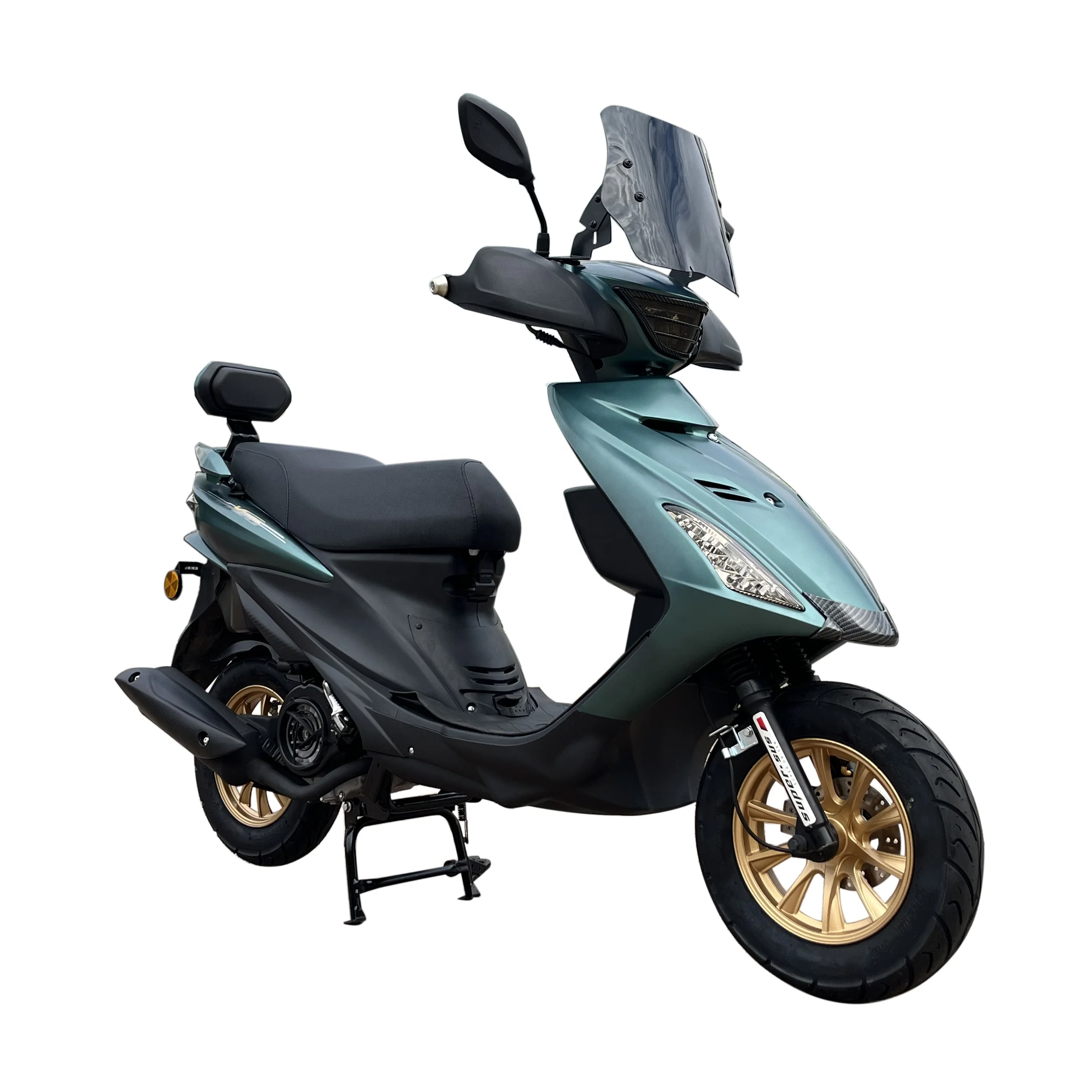 

Canton Fair Model New Backrest V180 SS Address Big Power Gasoline Scooter With Carbon Design