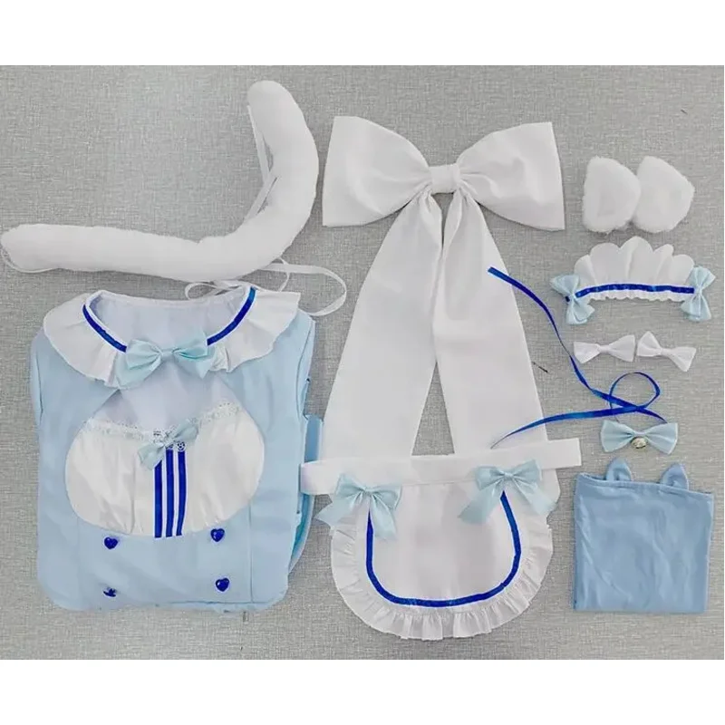 Chocola/Vanilla Cosplay NEKOPARA Maid Dress Halloween Costumes Anime Chocola Maid Outfit Cosplay Perfect Custom for You !