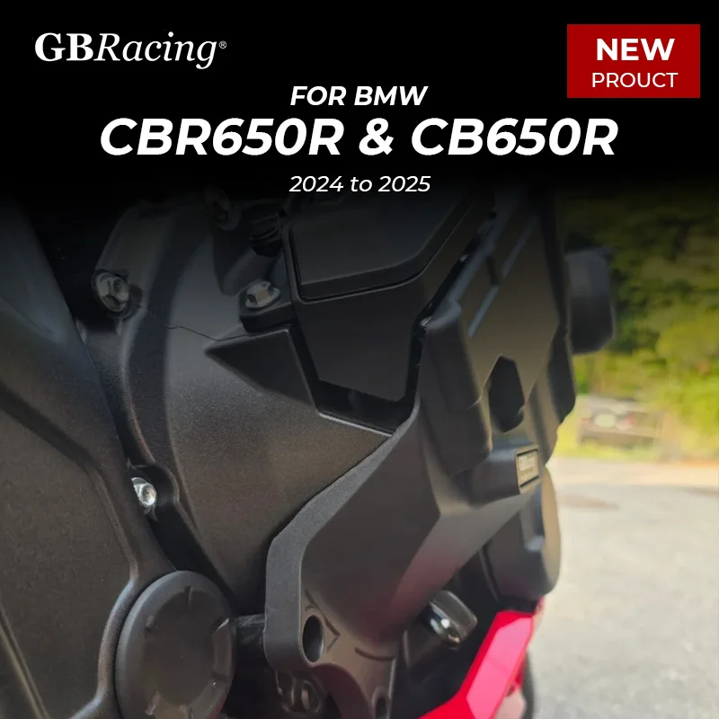 

For HONDA CBR650R/CB650R(2024-2025)E-Clutch Secondary Engine Protection Set–Comes with Secondary E-Clutch Cover&Alternator Cover