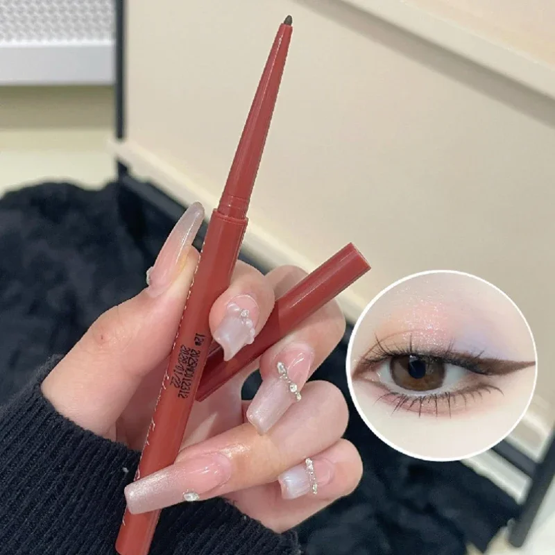 10 Farben Eyeliner-Stift, geschmeidig, weinrot, weich, hochpigmentiert, wasserfest, matt, Aegyosal Lying Silkworm Augen-Make-up – Detail 5
