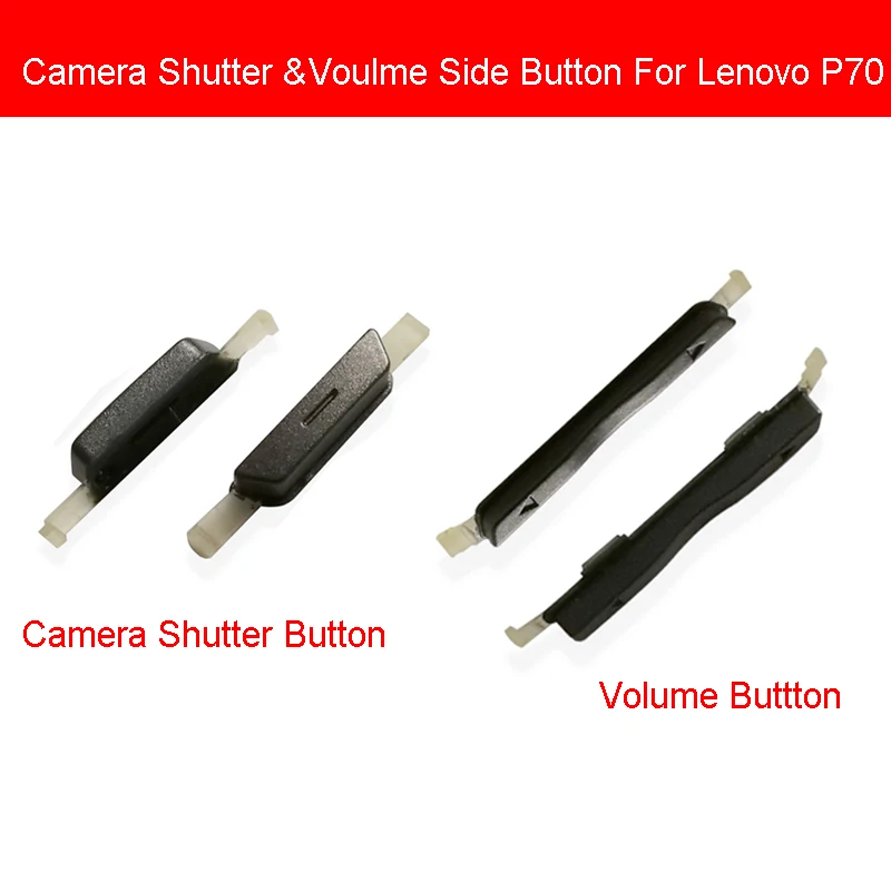 

Camera Shutter + Volume Up Down Side Key Buttons For Lenovo P70 Volume Side Keypad Swtich Cell Phone Parts Replacement Repair