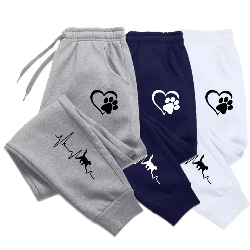 

New Clothing Casual Trousers Sport Jogging Tracksuits Sweatpants Streetwear PantsFour Seasons Spring and Autumn Fleece Trousers