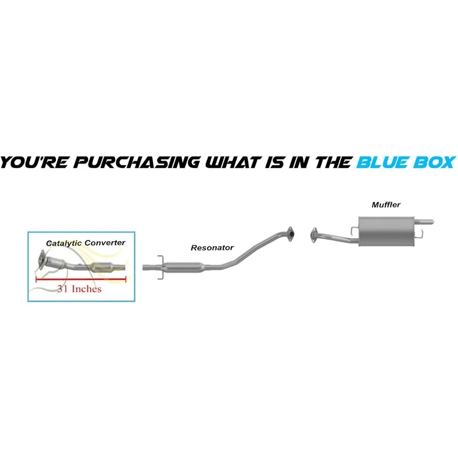 محول حفاز العادم متوافق مع 20032008 تويوتا كورولا 1.8L حل الانبعاثات المعتمد من EPAA من الفولاذ المقاوم للصدأ المتين