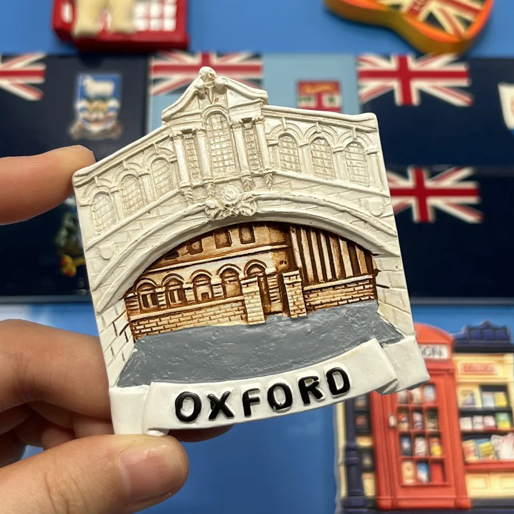 UK Red Telephone Box & Union Jack 3D Fridge Magnet, Resin British Souvenir, Gift & Collectible
