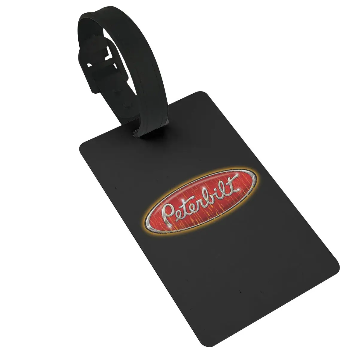 Peterbilt Truck Best Logo Luggage Tags Suitcase Accessories Travel PVC Cute Baggage Boarding Tag Portable Label Holder ID Name