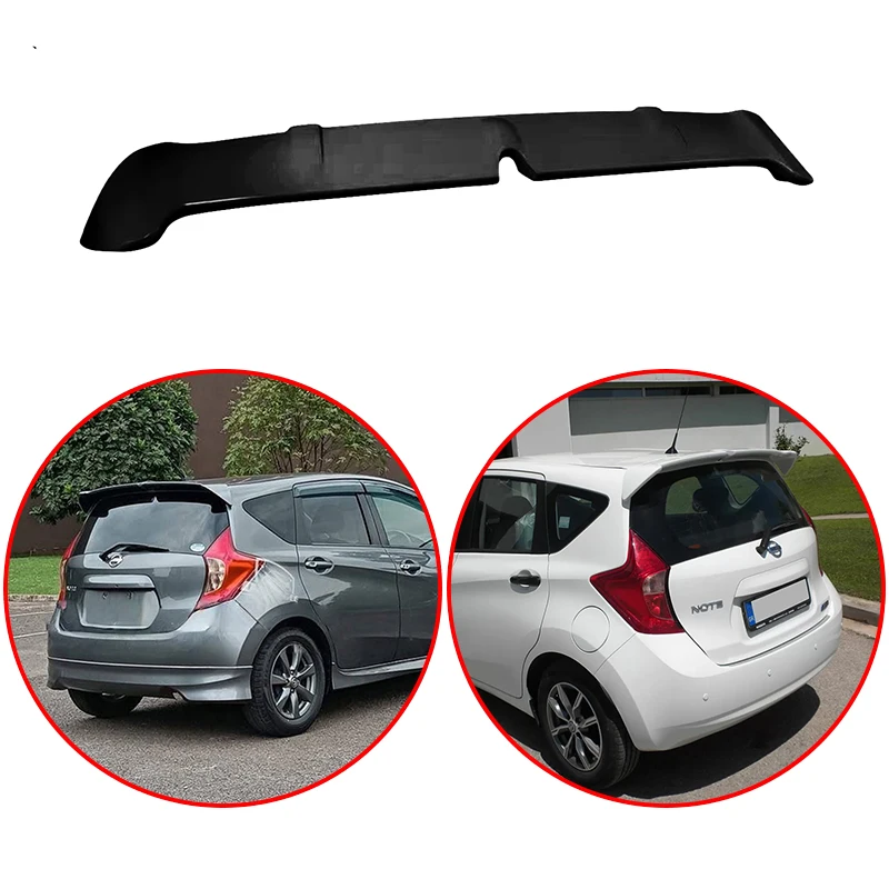 

For Nissan Versa Note E12 Hatchback 2013-2020 Rear High Quality ABS Car Rear Roof Spoiler Wing Body Kit Glossy Black