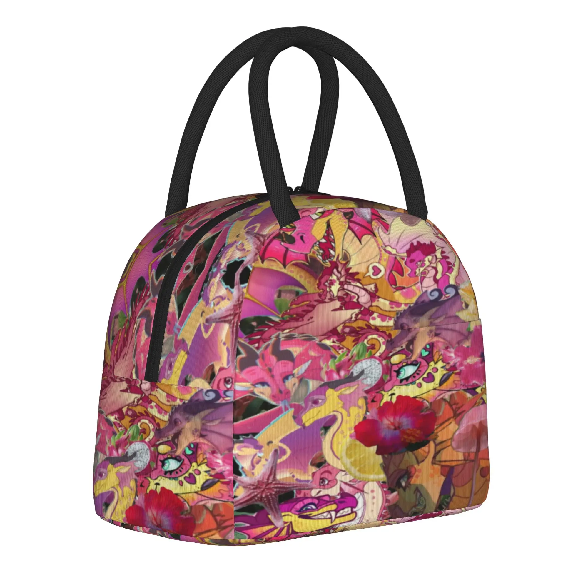 Wing Of Fire dragon Thermal Insulated Lunch Bag for Office  Reusable Bento Box Men Women Thermal Cooler Lunch Boxes