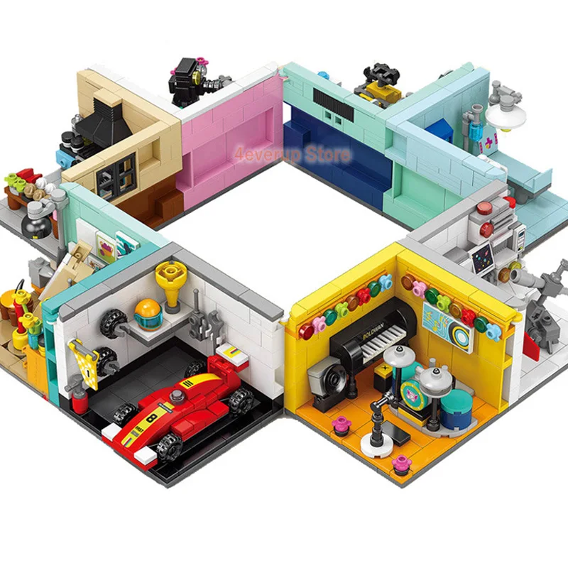 NEW Dreams House Racer Car Doctor Painter Musician Scientist Pastry Chef Cameraman Astronaut Building Blocks Kit Brick Model Toy