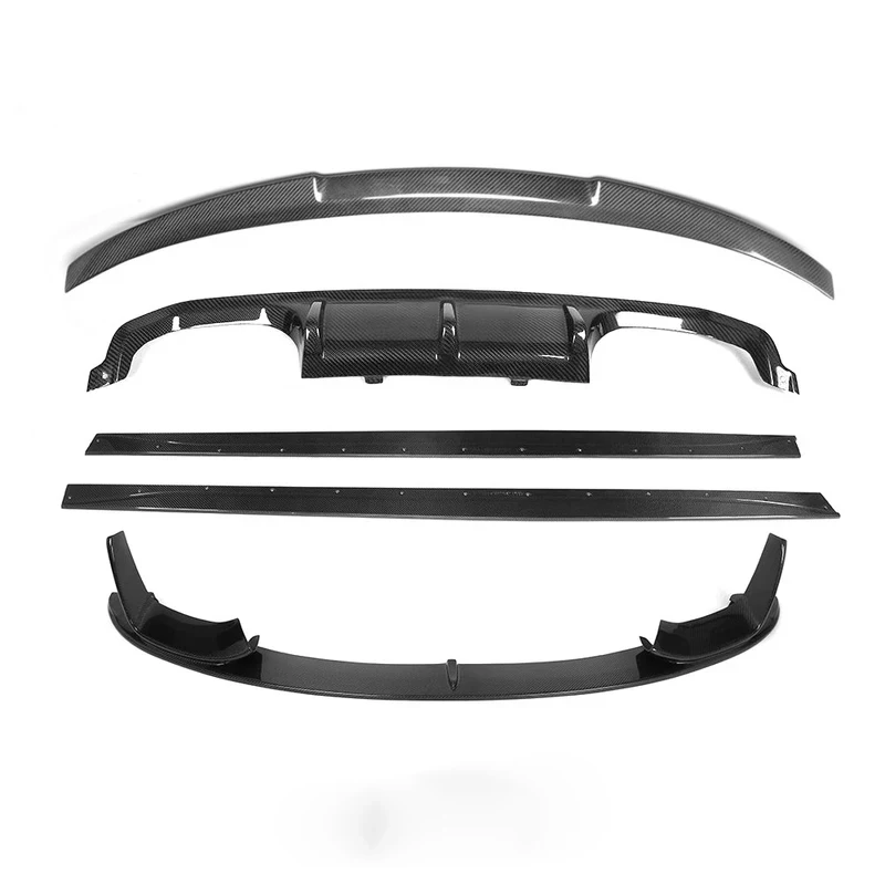 Autofabrik Carbon Fiber Series 4 M4 Car Bumper Body Kit F32 F82 Front Lip Rear Diffuser Side Skirt Spoiler Excellent
