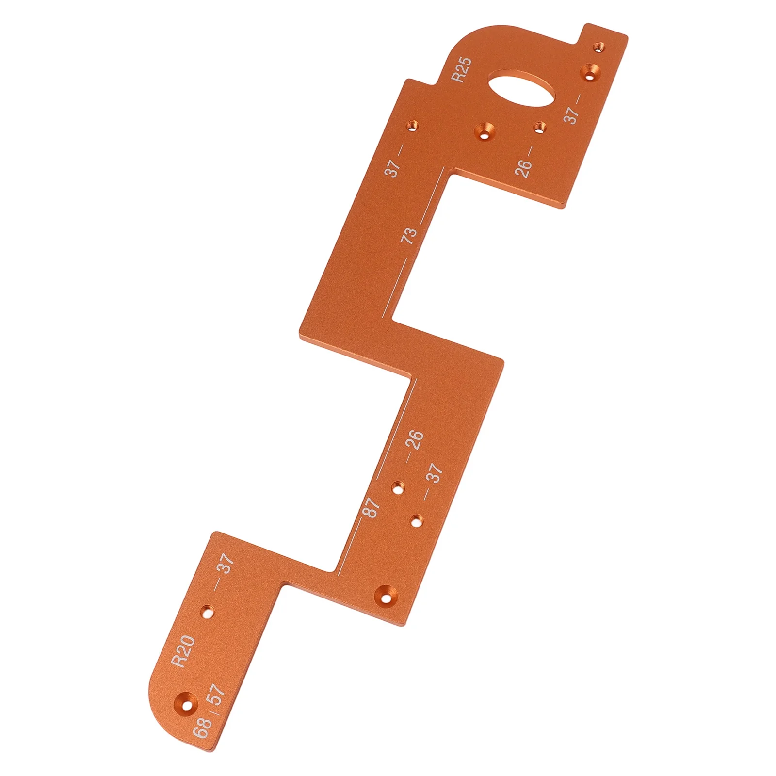 Grooving Handles Aluminum Alloy Template Anodized for surface Treatment Circular Groove Openings For Cabinet Doors