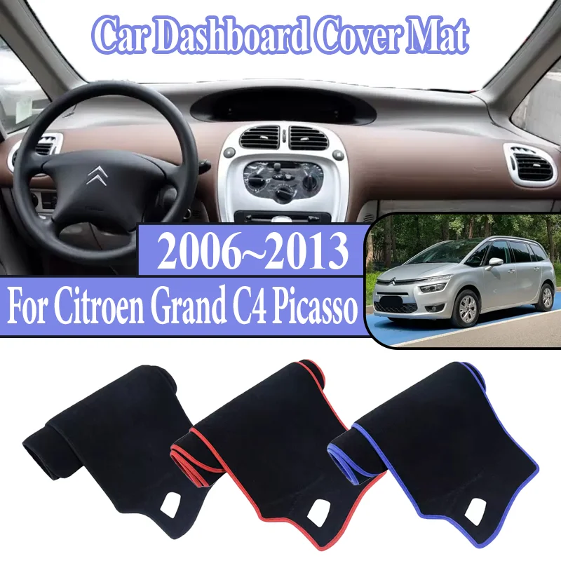 

Для Citroen Grand C4 Picasso SpaceTourer 2006 ~ 2013 анти-солнце автомобильная приборная панель Dashmat центральная консоль приборная панель избегайте светового коврика аксессуары