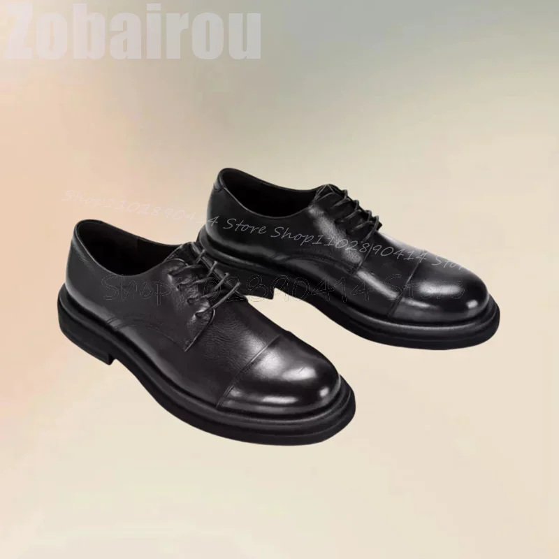 

Burgandy Sewing Design Round Toe Strappy Loafers Fashion Slip On Men Shoes Luxury Handmade Party Feast Office Men Casual Shoes