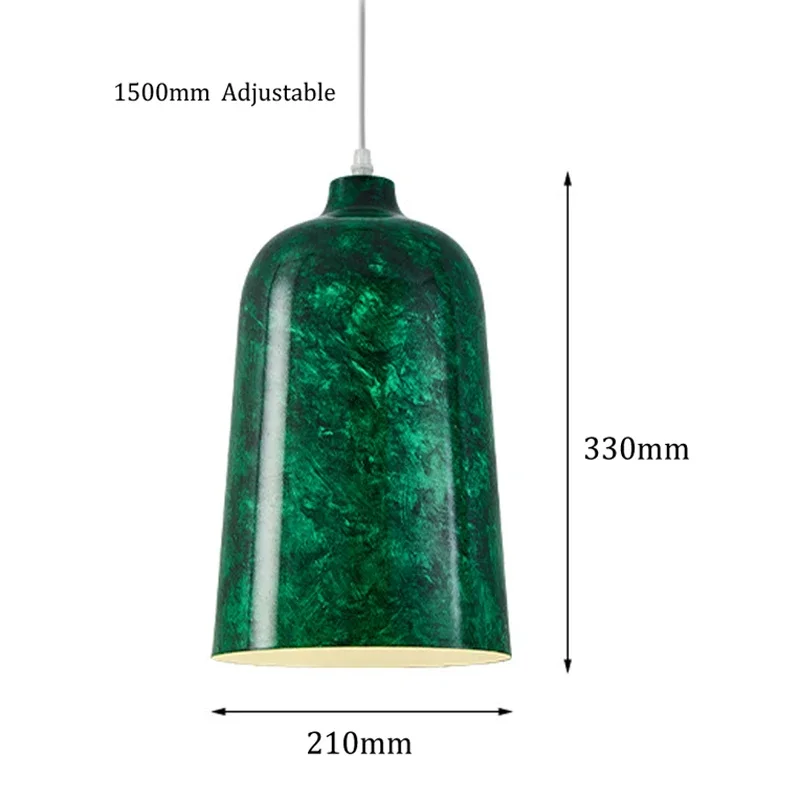 2025 New Wabi Sabi Vintage Green Restaurant Cafe Chandelier Nordic Art Costume Room Bedroom E27 Handmade Metal Droplight