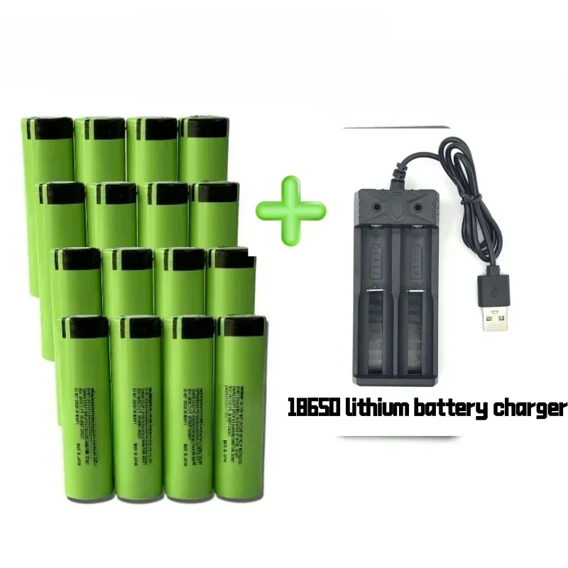 18650 Battery Rechargeable Lithium Battery  3.7V 3400mAh 34B Pour Lamp De Poche Chargeur USB Original New NCR18650B