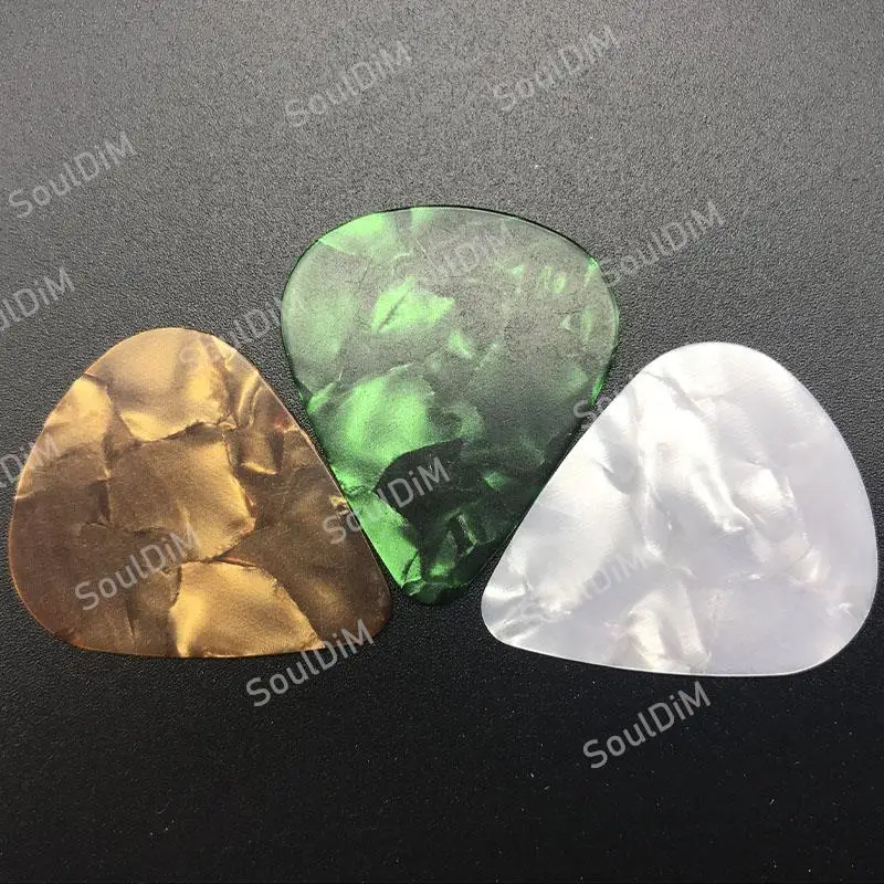 1000Pcs Cellouid Acoustic Electric Bass Gutiar pick plectrum guitarra musical instrument 0.46mm/0.71mm/0.96mm Guitar pick