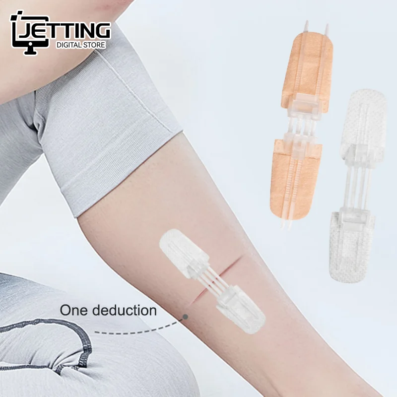 

Пластырь-застежка Zipper Band-aid: безболезненное закрытие ран, портативный, для использования на улице, безшовный перевязочный материал, пластырь-застежка для уменьшения натяжения швов