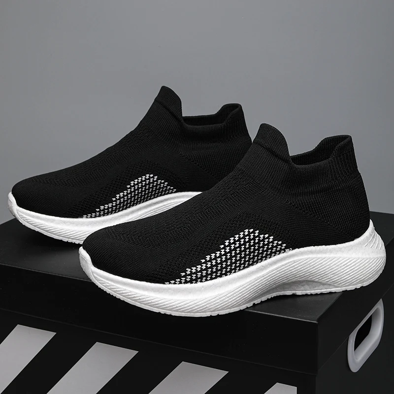 New Comfortable Casual Shoes Couple Unisex Men Women Sock Mouth Walking Sneakers Soft Summer Big Size 35-45