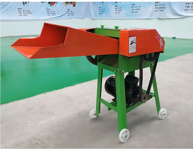 Poultry Feed Processing Machine Hay Corn Maize Silage Agricultural Fodder Cutter Crusher Multi Purpose Grass 