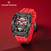 PAGANI DESIGN New 40mm Mechanical Watches Men's rubber belt 100M Waterproof Automatic Watch Luxury Sapphire Glass reloj hombre