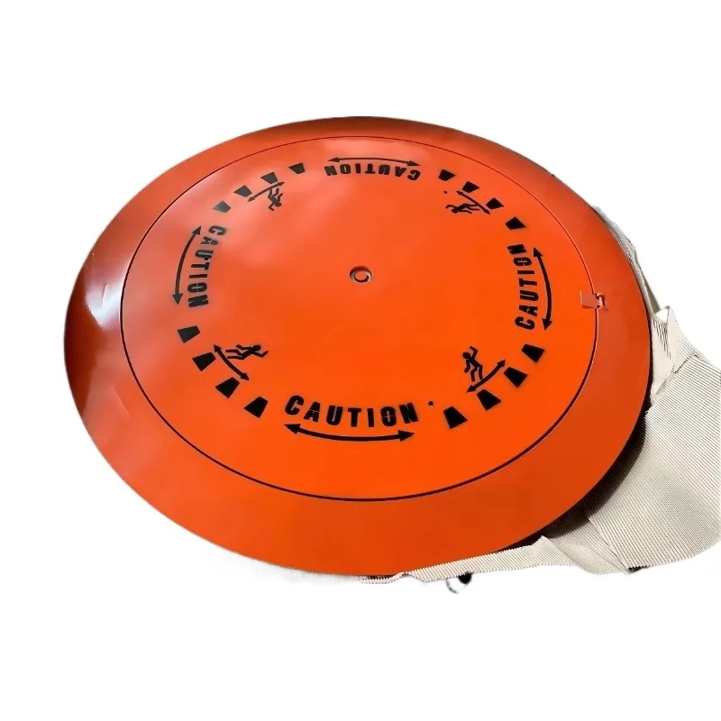 Heavy-duty 4400-pound low-profile rotating manual turntable, capable of 360-degree full rotation