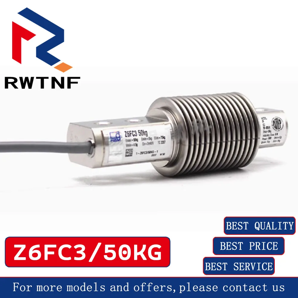 Brand New Genuine HBM Z6FC3/50KG HBM Sensore di pesatura bilancia a nastro tubo corrugato in acciaio inossidabile, magazzino originale al 100%