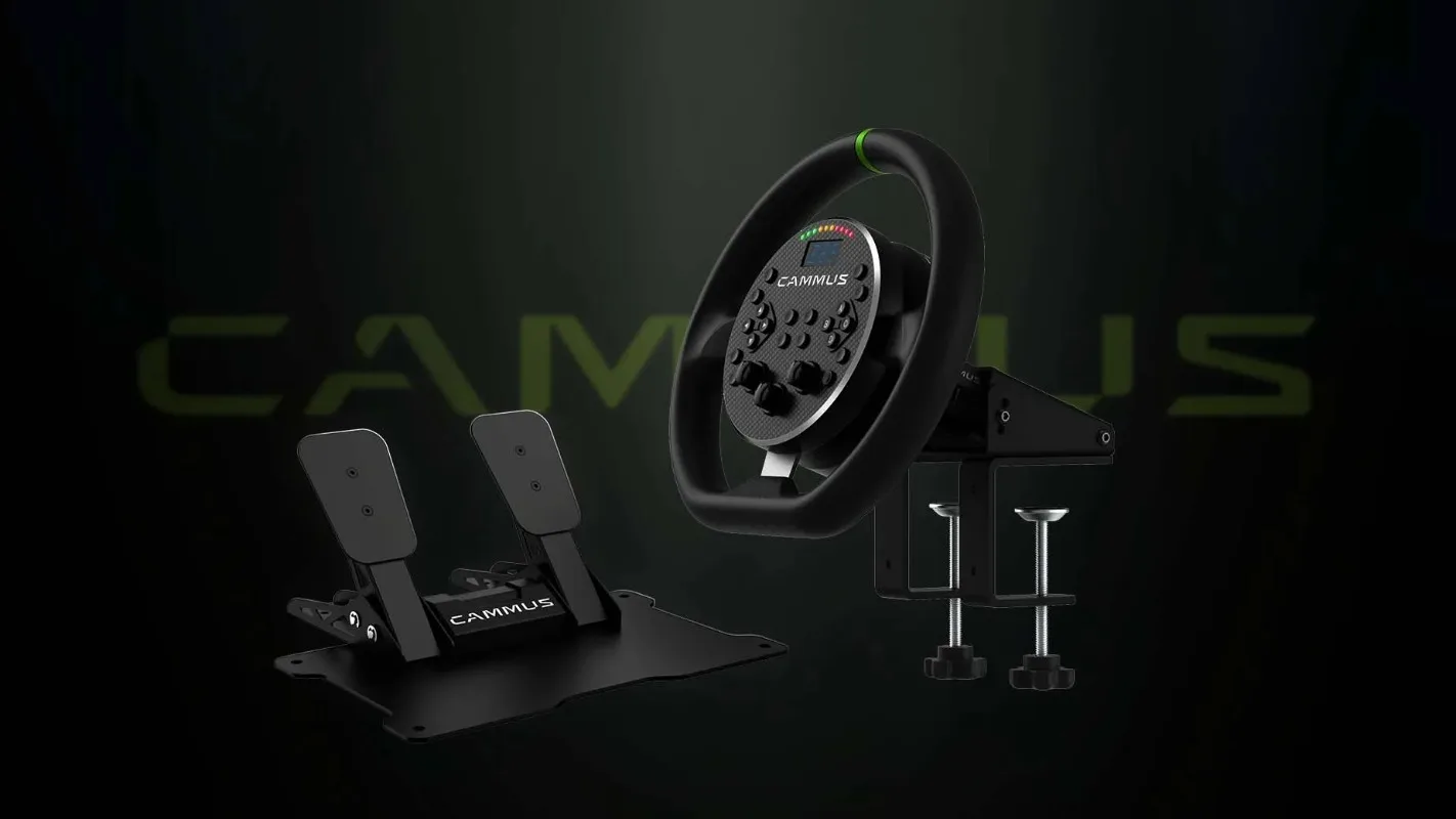 Portable 5Nm Direct Drive Racing Wheel with Game Wheel Steering Aluminum Construction Wired Connection