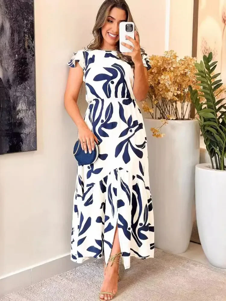 Afrikaanse Jurken Voor Vrouwen Elegant Polyester 2023 Nieuwe Moslim Mode Abaya Dashiki Gewaad Kaftan Midi Jurk Turks Afrika