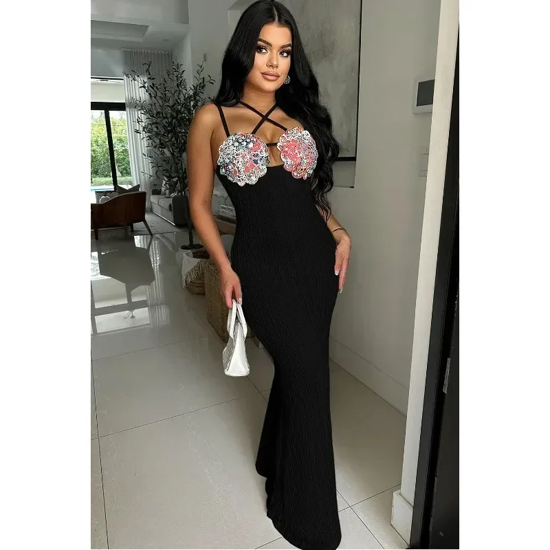 

Длинное трикотажное платье макси GUWU без бретелек и спинки с принтом, женское, в богемном стиле, для пляжа, отпуска, вечеринок и уличных мероприятий