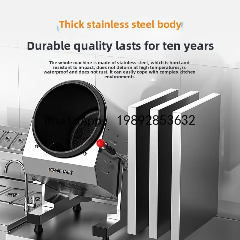 XL Stir Fry Machine Commercial Fully Automatic Intelligent Large Drum Stir Fry Rice Machine