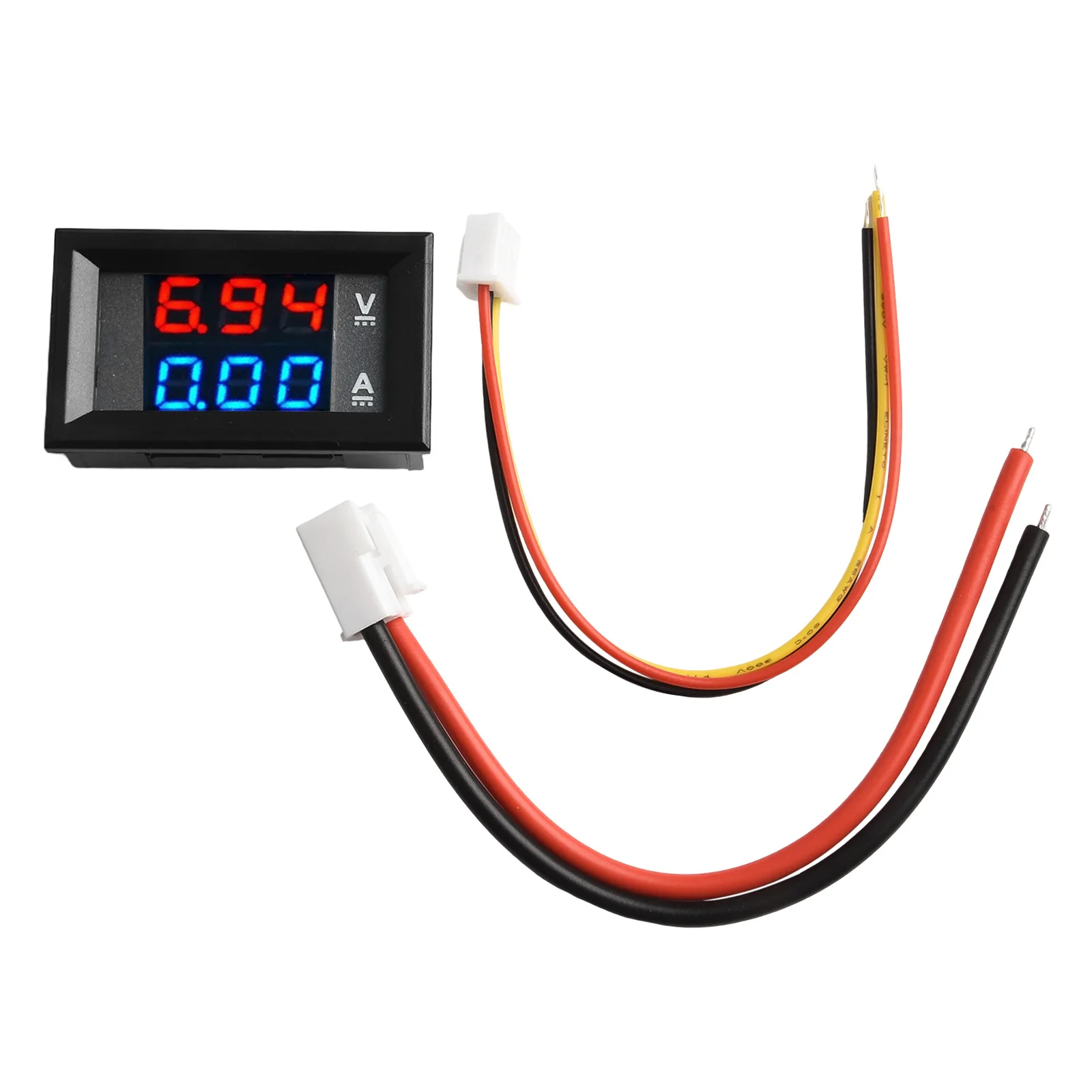 High Quality Power Meter Voltage Amps Voltmeter Ammeter W/Connecting Line DC 100V 10A Digital Dual LED Accessories