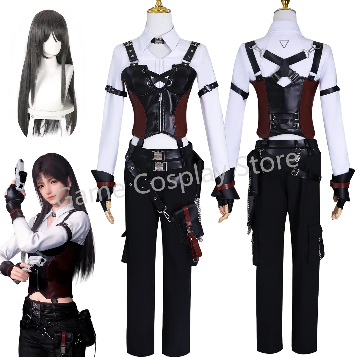 Love and Deepspace Heroine Zayne Xavier Rafayel Cosplay Costume Full Set Outfits Miss Hunter Cosplay Costumes Uniform