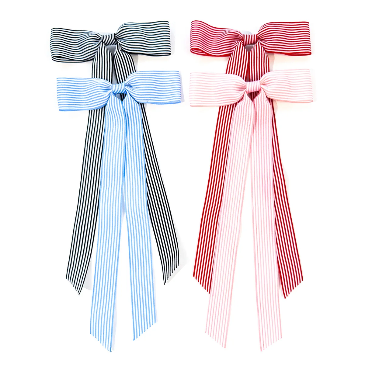 36pc-vintage-striped-ribbon-bow-hair-clips-with-long-tassels-for-women-and-girls-side-hairgrips-bulk-pack-ladies-headwear